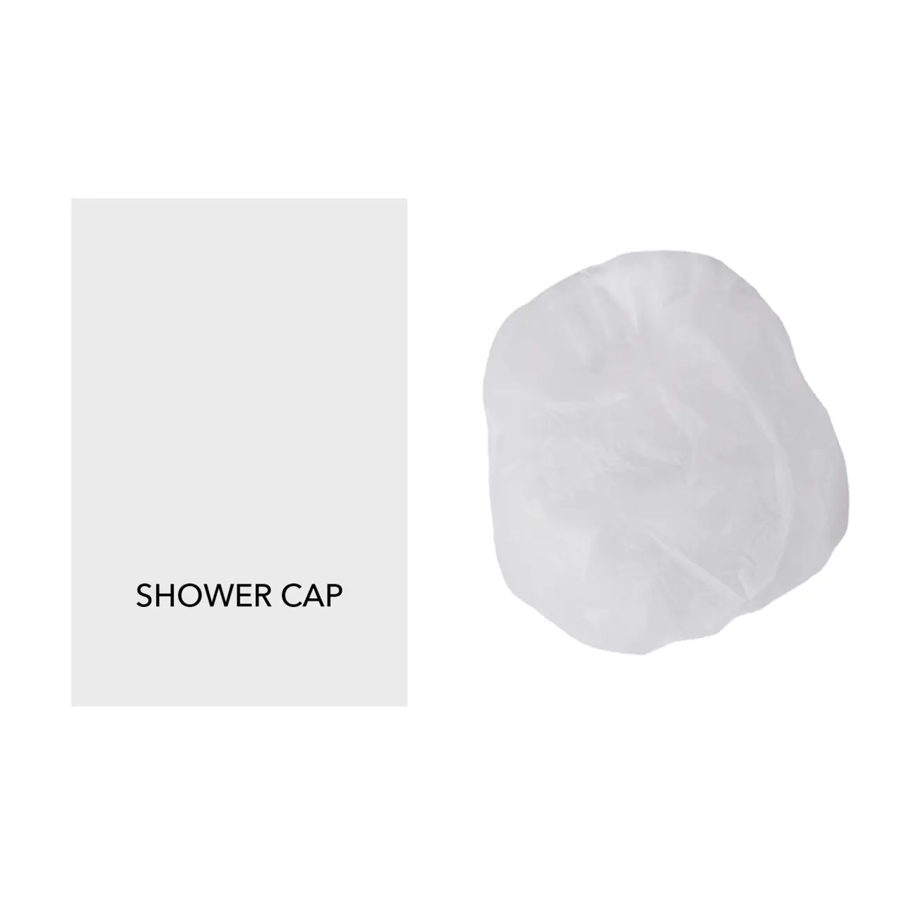 Shower cap - White Line