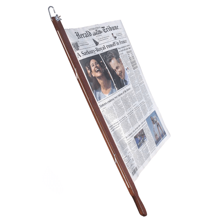 Newspaper stick 74 cm, Dark Wood 