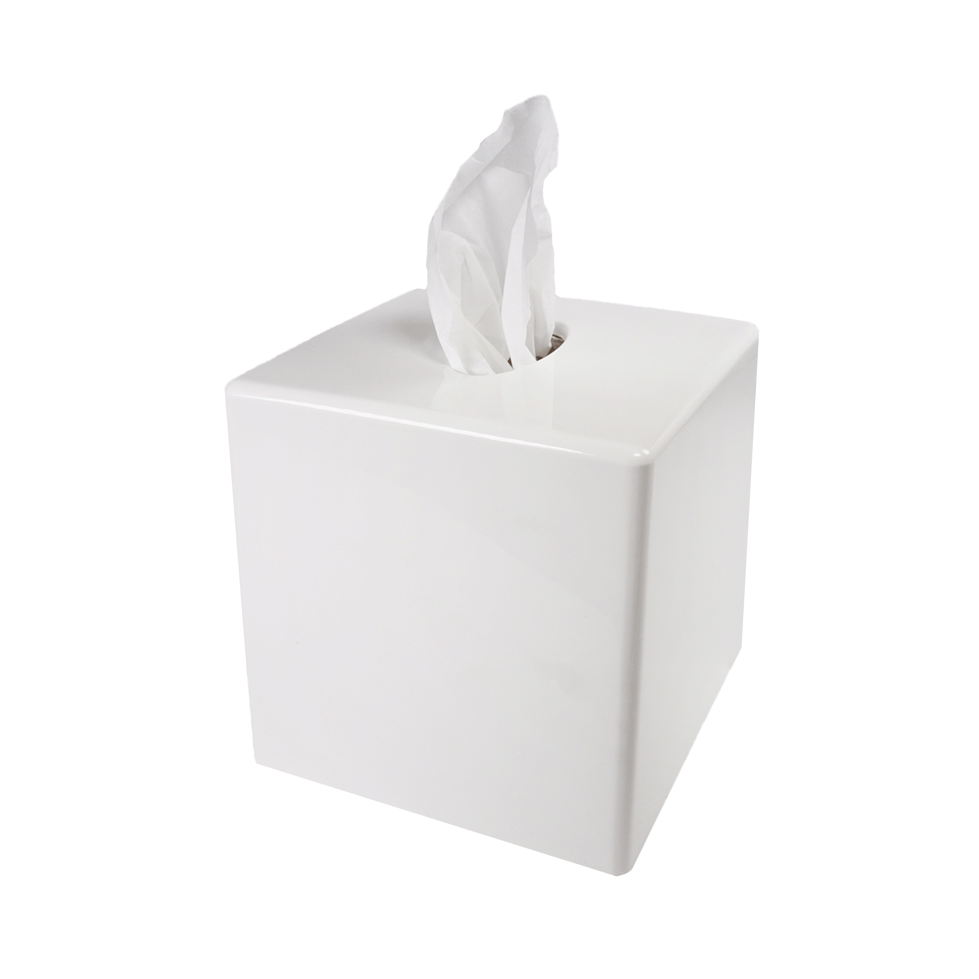 Pappersdispenser kub, Vit