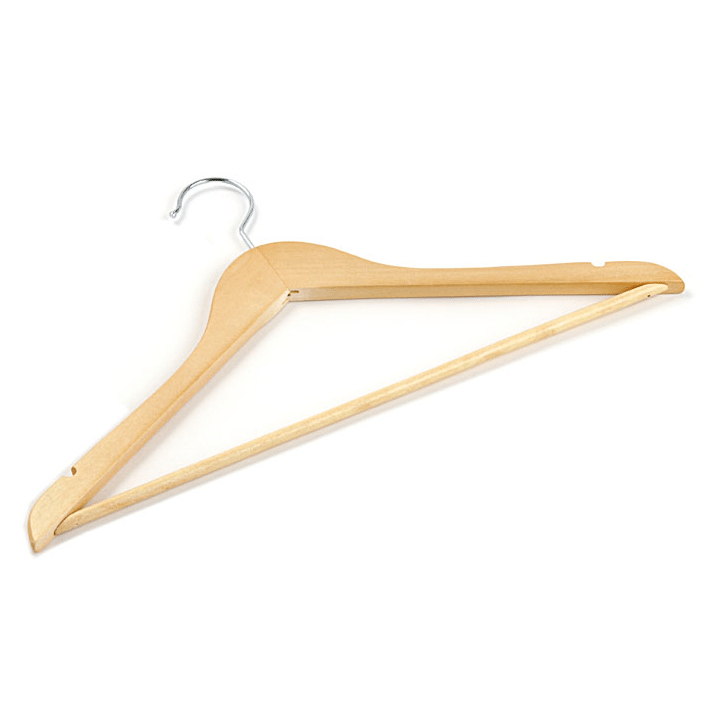 Hanger Nature wood with bar