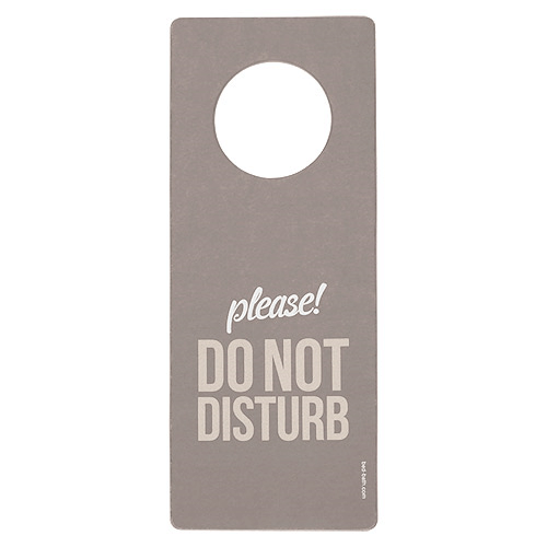 Skylt "Do not disturb"