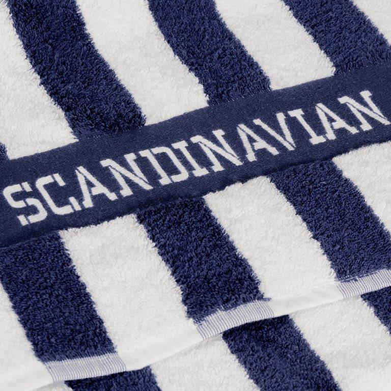 Towel Scandinavian Vintage Striped 100x180 cm 500 g