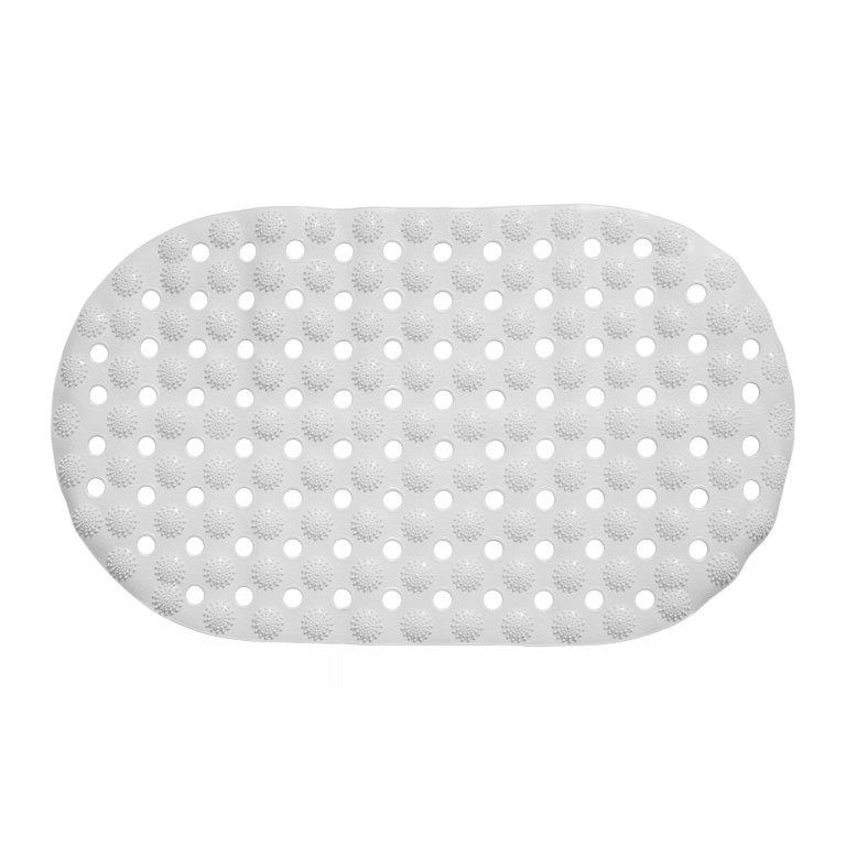 Tub mat anti slip, Pure Dots, White
