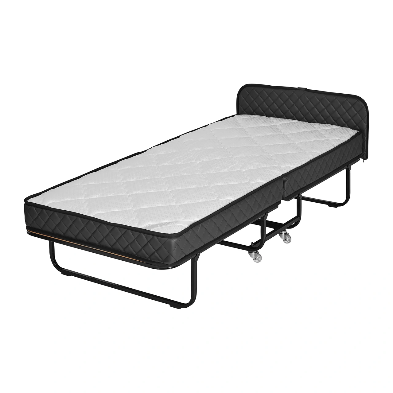 Rollaway folding bed Edward Ritz - PU leather, mattress extra firm