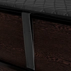 Rollaway folding bed Edward Ritz - PU leather, mattress extra firm