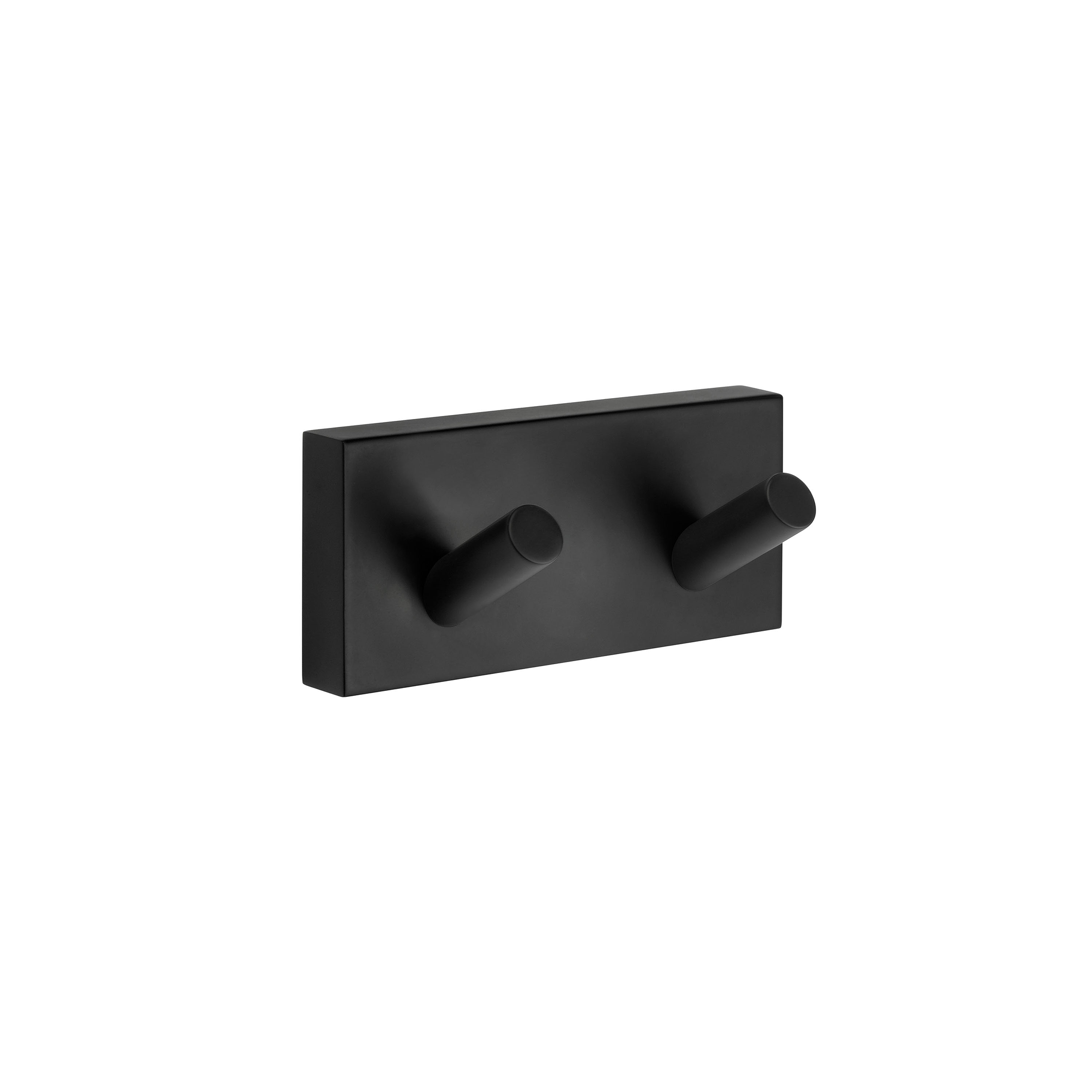 Towel hook double Smedbo, Matt Black