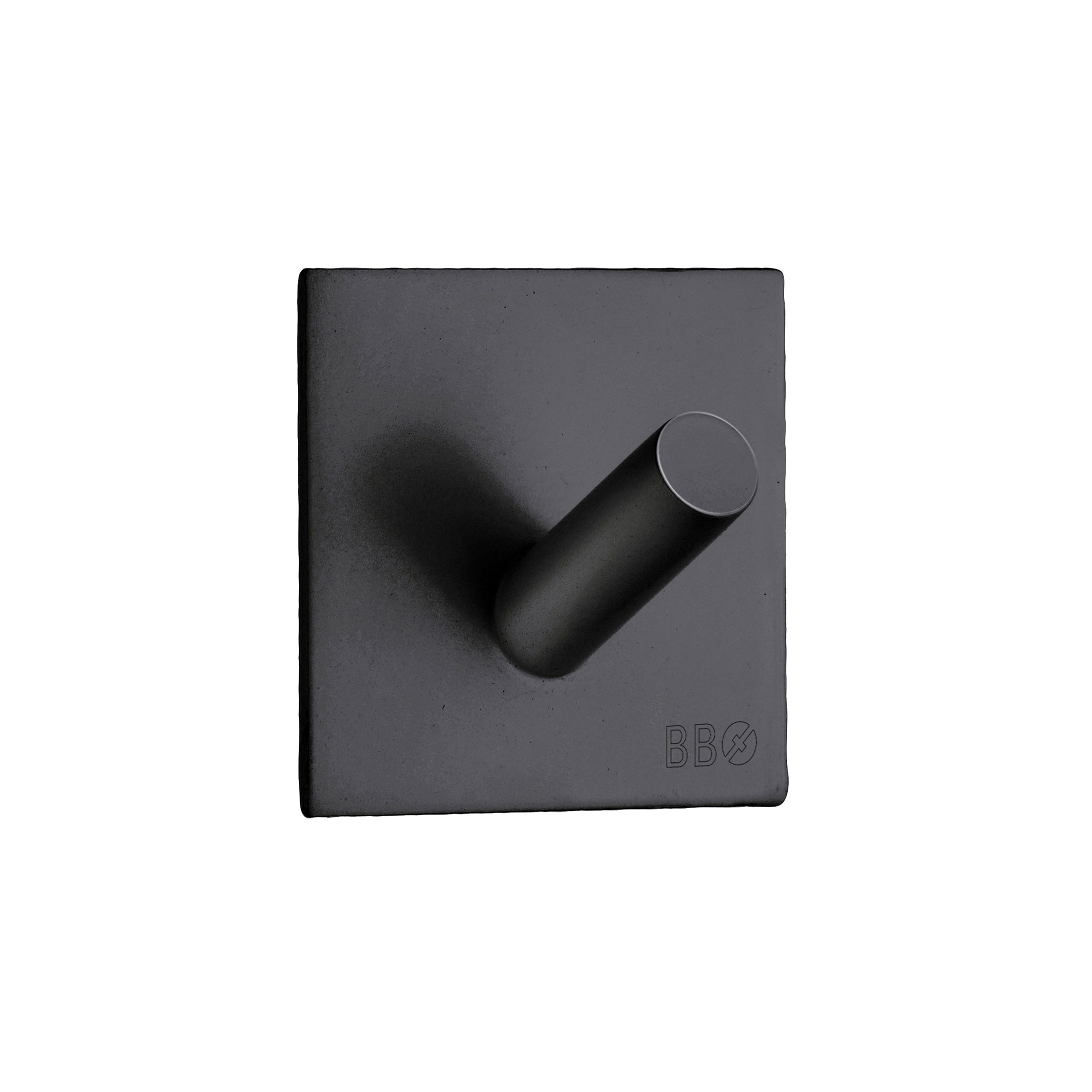 Towel hook BB single self-adhesive, Matt Black