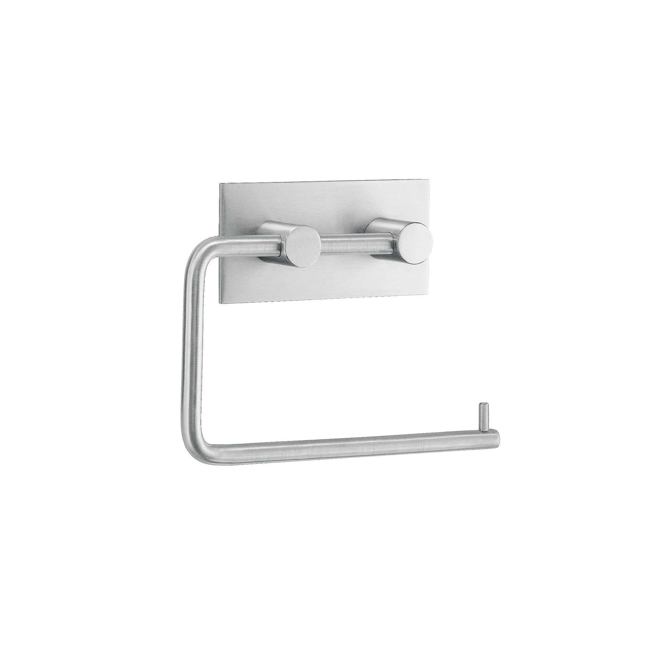 Toilet paper holder BB self-adhesive, Brushed Steel