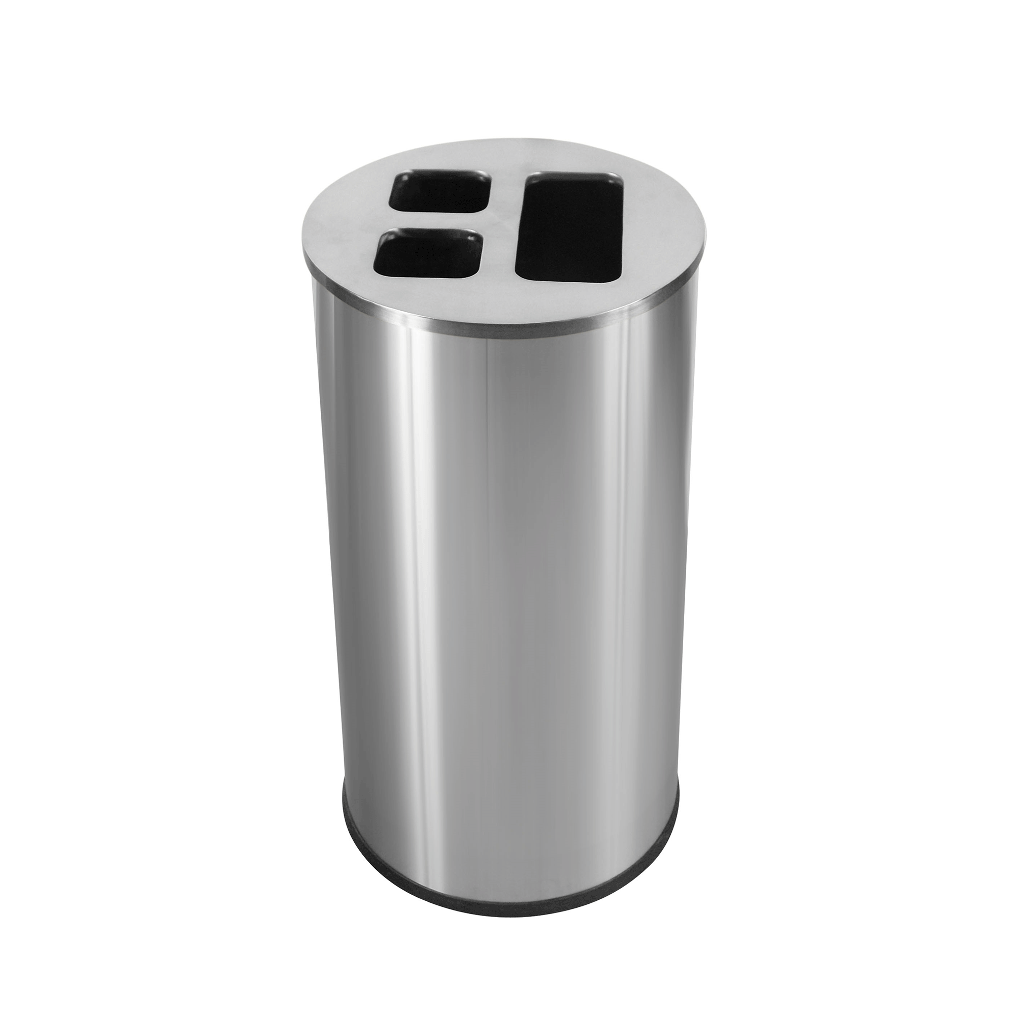 Waste bin waste management 60 l, Brushed steel