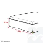 Bedskirt Panama 90x200 cm