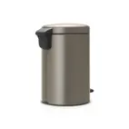 Pedal bin Brabantia Newicon 12 l, Platinum, fingerprint proof