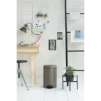 Pedal bin Brabantia Newicon 12 l, Platinum, fingerprint proof