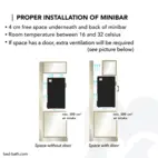 Minibar Edward Peltier 40 l, Black