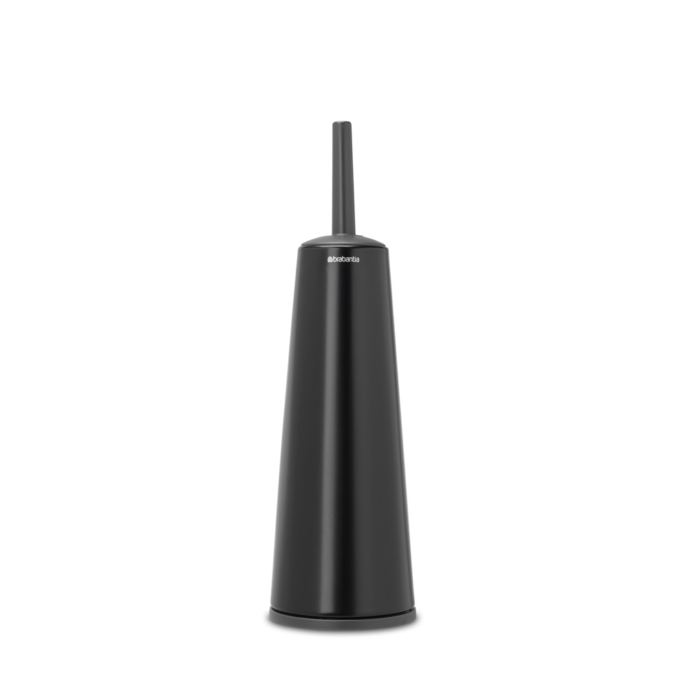 Toalettborste med hållare Brabantia, Matt Svart/ Svart