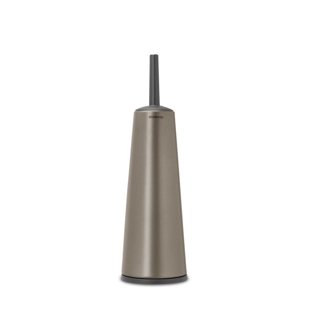 Toalettborste med hållare Brabantia, Platinum/Matt Svart