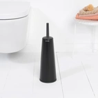 Toalettborste med hållare Brabantia, Matt Svart/ Svart