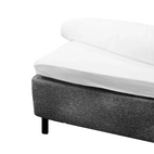 Fitted sheet, jersey stretch 105x200 cm, White