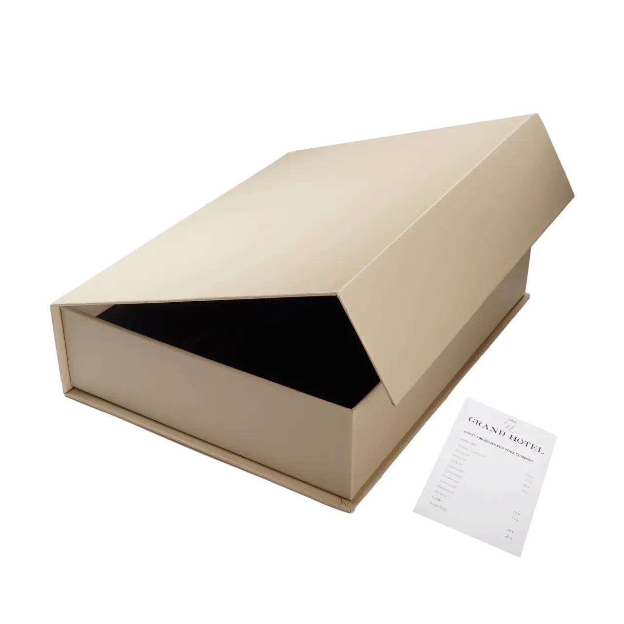 Presentation box for guest amenities, 20x26 cm
