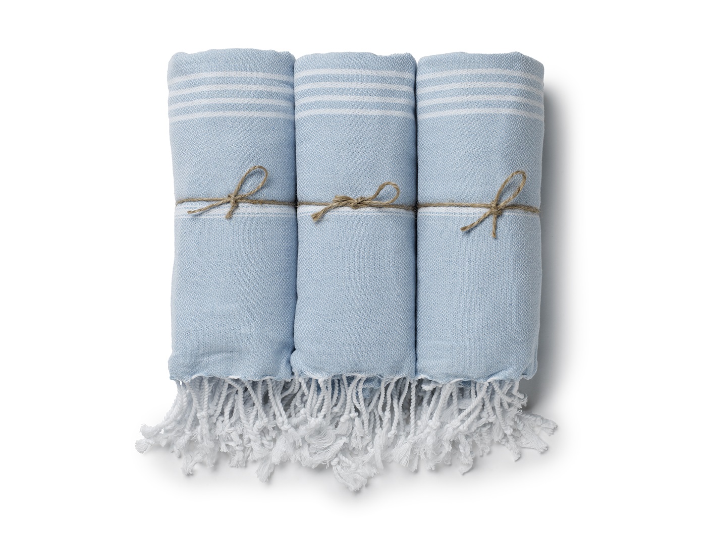 Towel Hammam 90x180 cm, Light blue/white