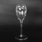 Champagne glass PET 20 cl, heat-resistant