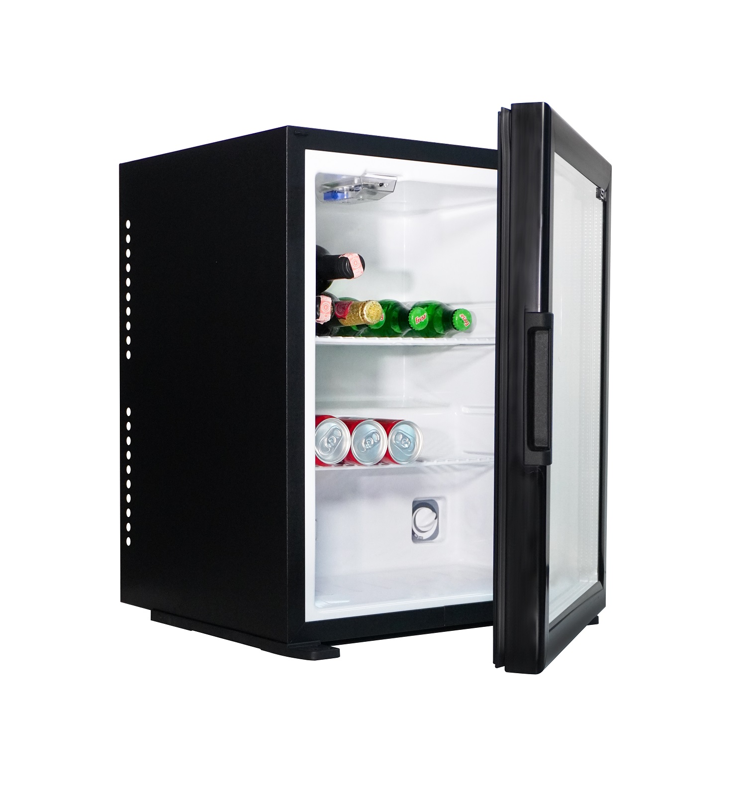 Minibar Edward Peltier 20 l, glass door, Black
