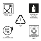 Ölglas PET 50 cl, värmetåligt