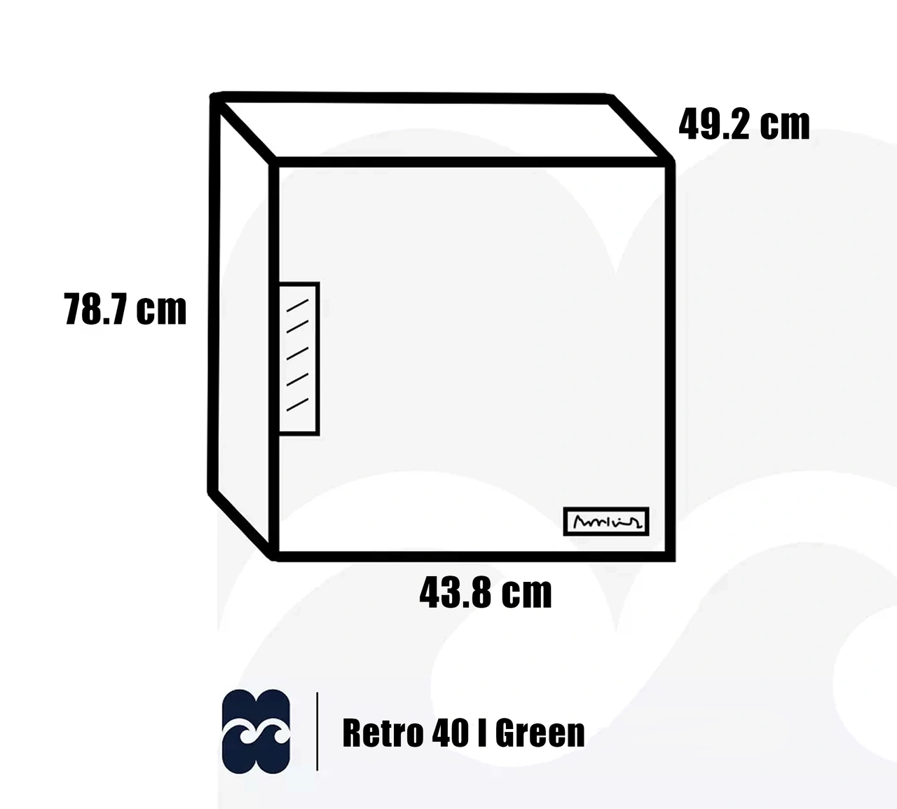 Minibar Retro 40 l, Grön