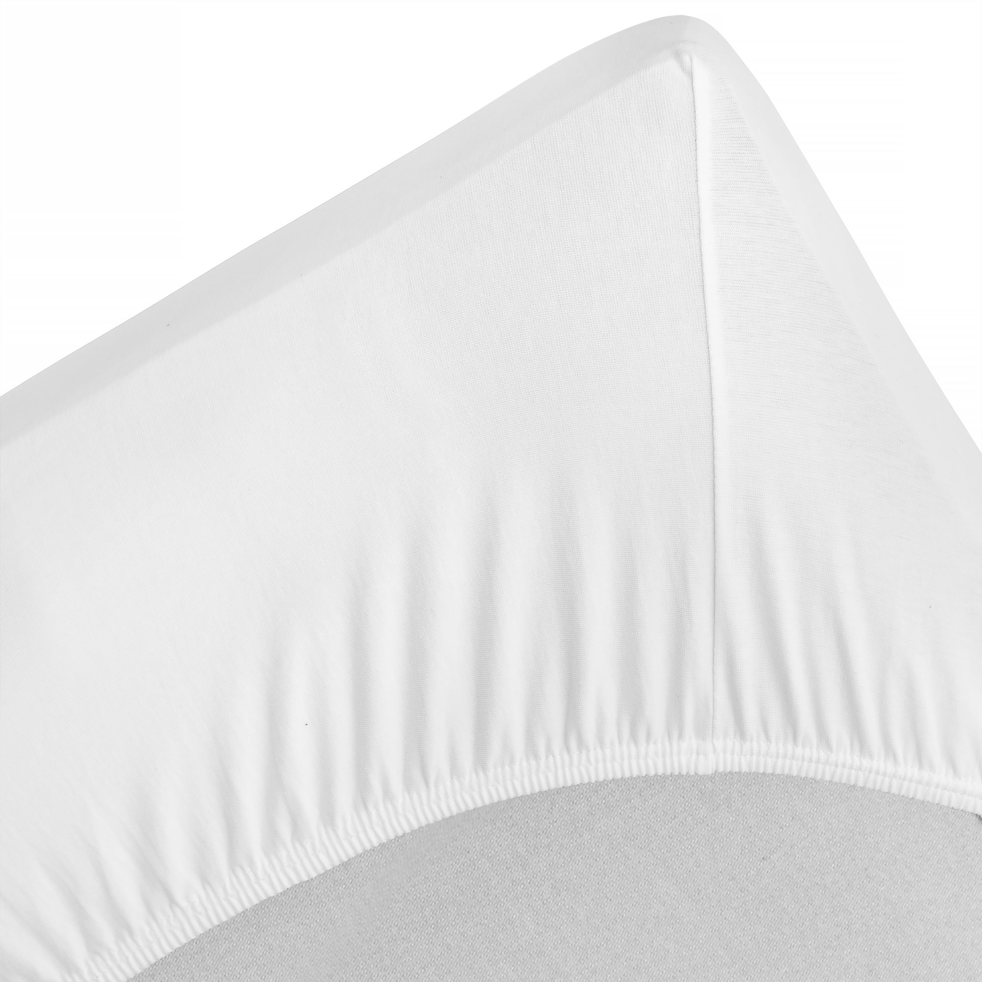Mattress cover, fitted sheet 140x200 cm, White