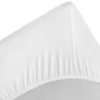 Fitted sheet, jersey stretch 90x200 cm, White
